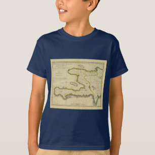 T-shirts Mapa 1814 de Haiti por Mathew Carey