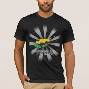 T-shirts Mapa 2,0 da bandeira de Chipre