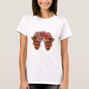 T-shirts Mapa Africano: Celebrar a Estação com a Cultura