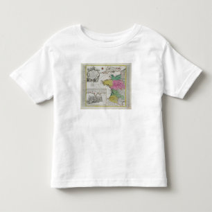 T-shirts Mapa alemão que mostra ataques navais ingleses no
