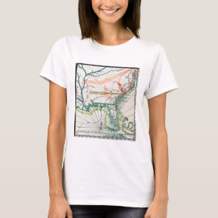 T-shirts Mapa: America do Norte, 1742