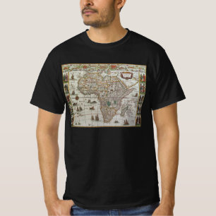 T-shirts Mapa antigo da África, c.1635