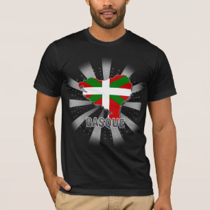 T-shirts Mapa Basque 2,0 da bandeira
