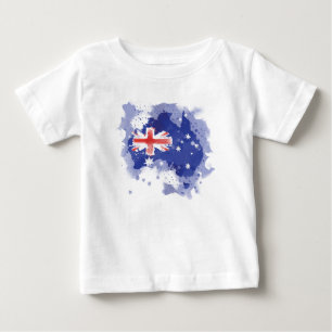 T-shirts Mapa da aguarela de Austrália