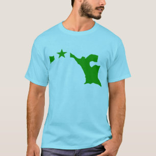 T-shirts Mapa da bandeira do esperanto