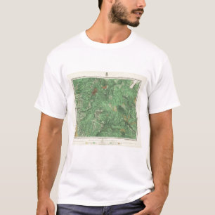 T-shirts Mapa da classificação de terra de Califórnia