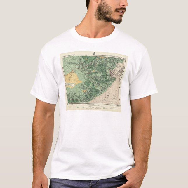 T-shirts Mapa da classificação de terra de Califórnia do (Frente)