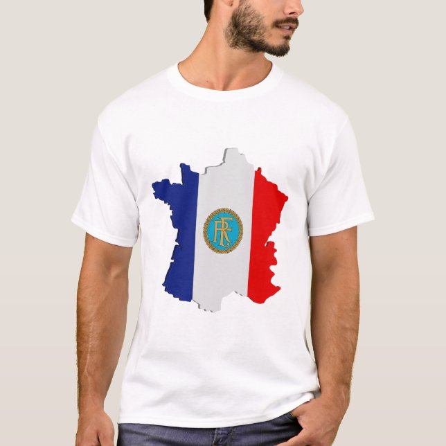 T-shirts Mapa da França (Frente)