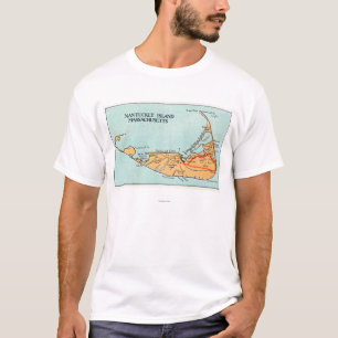 T-shirts Mapa da ilha