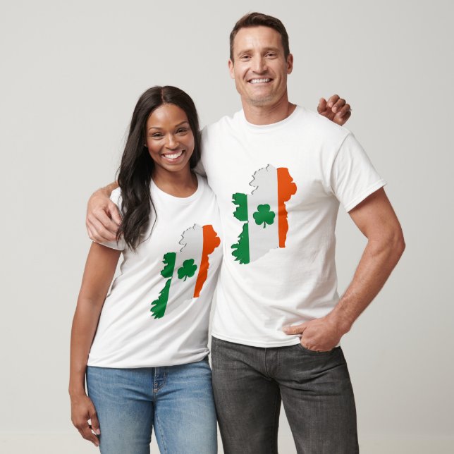 T-shirts mapa da Irlanda (Unissex)