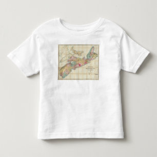 T-shirts Mapa da Província da Nova Escócia 2 de Mackinlay