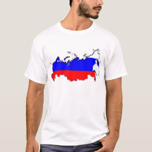 T-shirts Mapa da Rússia