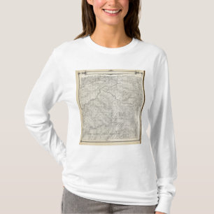 T-shirts Mapa da seção de T2021S R3031E Tulare County