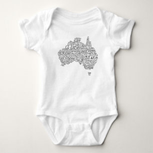 T-shirts Mapa das gírias australianas