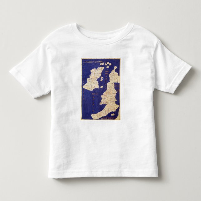 T-shirts Mapa das ilhas britânicas, 'de Geographia (Frente)