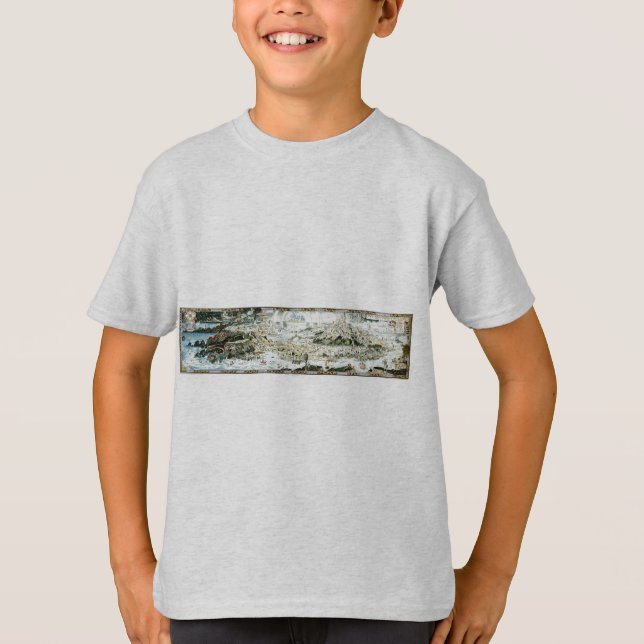 T-shirts Mapa das Imaginárias Clássicas da Fairyland, 1920 (Frente)