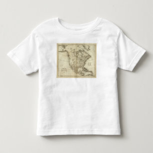 T-shirts Mapa de America do Norte