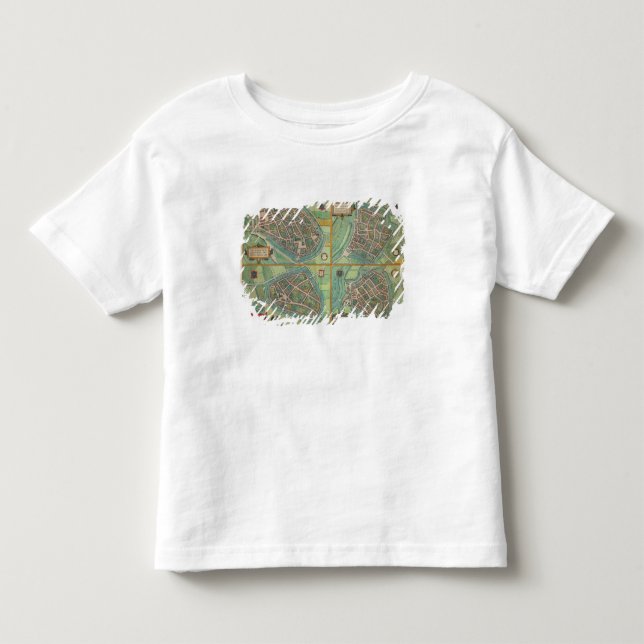 T-shirts Mapa de Arnhem, de Velmo, de Gelre, e de Ruerm, (Frente)