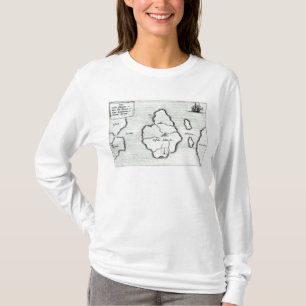 T-shirts Mapa de Atlantis, 'de Mundus Subterraneus
