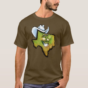 T-shirts Mapa de Cartões do País de Hill TX