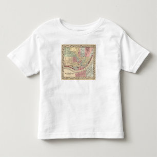 T-shirts Mapa de Cincinnati por Mitchell