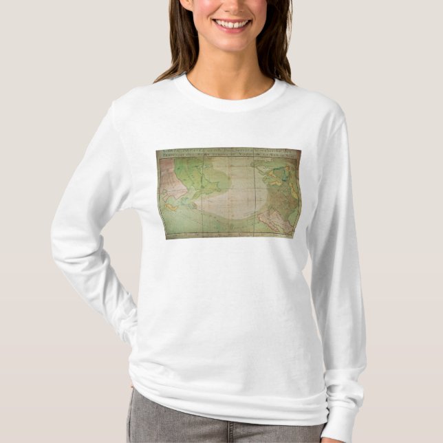 T-shirts Mapa de descobertas novas (Frente)