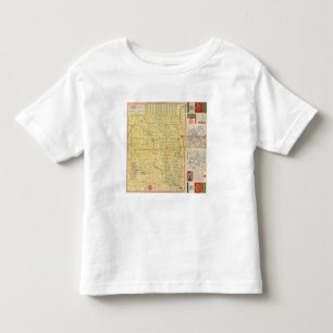 T-shirts Mapa de estradas N & S Dakota