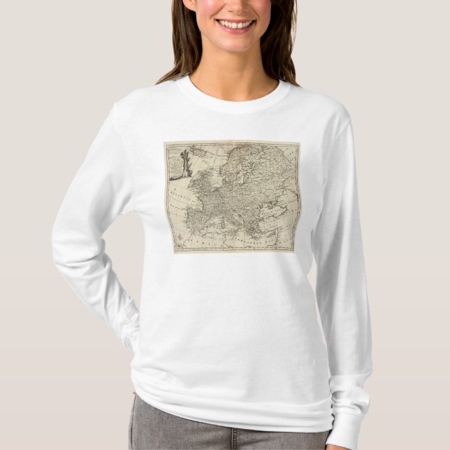 T-shirts Mapa de Europa 3 (Frente)