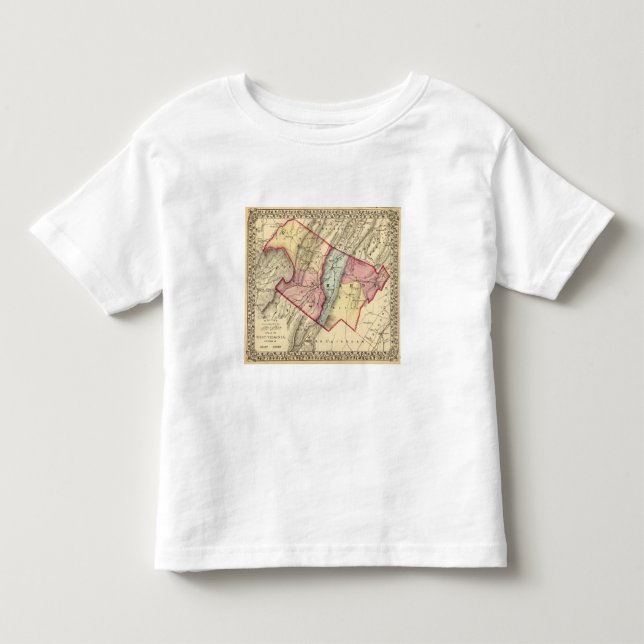 T-shirts Mapa de Grant, condados résistentes (Frente)