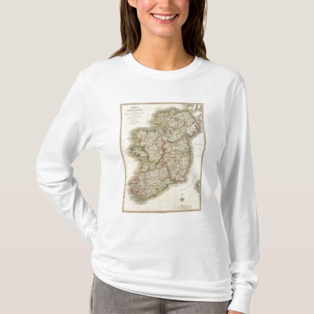 T-shirts Mapa de Ireland (Frente)