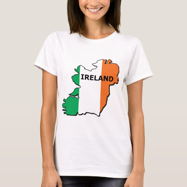 T-shirts Mapa de Ireland (Frente)