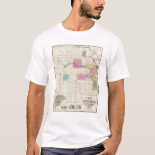 T-shirts Mapa de Kansas oriental