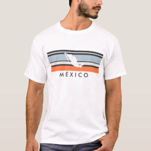 T-shirts Mapa de México: Listras modernas