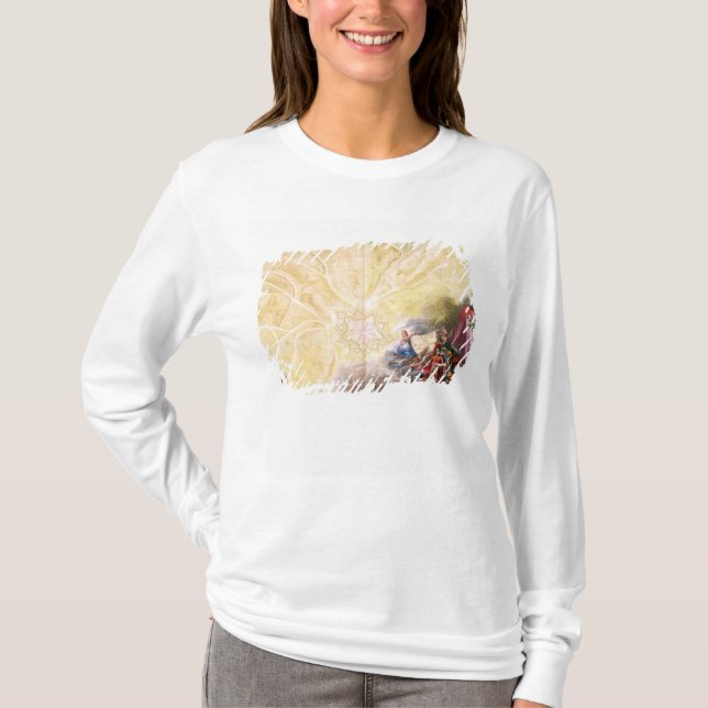 T-shirts Mapa de Rocroi, 'de Atlas de Louis XIV' (Frente)