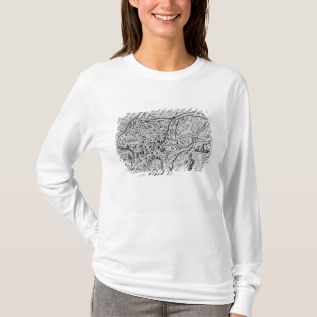 T-shirts Mapa de Roma antiga (Frente)