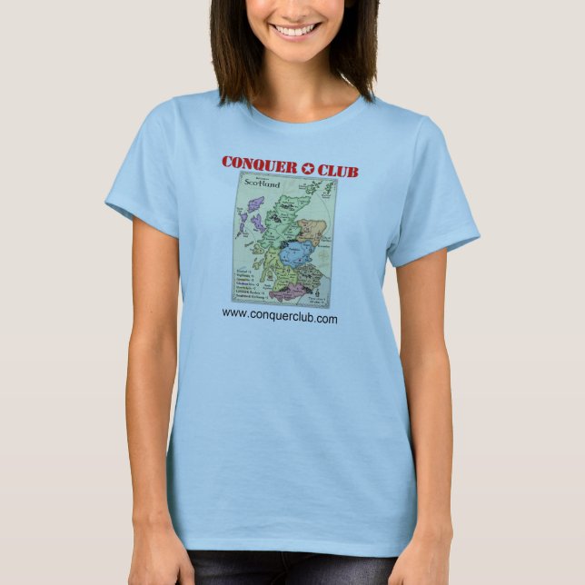T-shirts Mapa de Scotland (Frente)