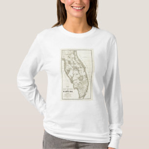 T-shirts Mapa de Seat da guerra em Florida