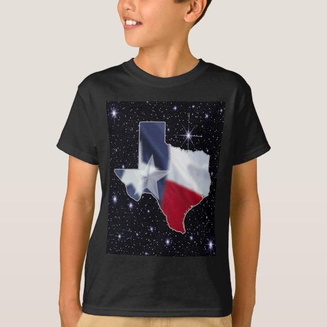 T-shirts Mapa de Texas (Frente)