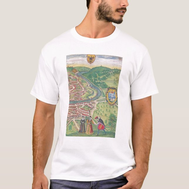 T-shirts Mapa de Viena (Frente)