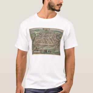 T-shirts Mapa de Vilnius, Lithuania, 'de Civitates Orbis T