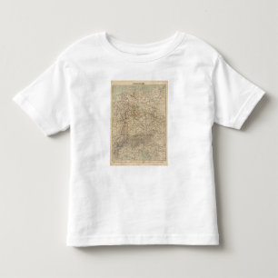 T-shirts Mapa do atlas de Alemanha