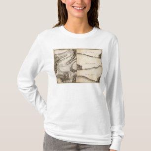 T-shirts Mapa do atlas de Charente do La