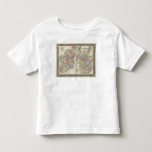 T-shirts Mapa do condado de Scotland