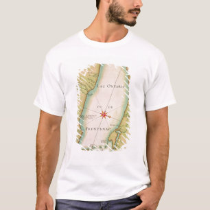 T-shirts Mapa do Lago Ontário