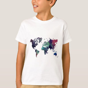 T-shirts mapa do mundo 6