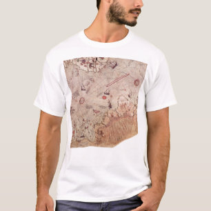 T-shirts Mapa do Mundo Antigo de Piri Reis