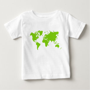 T-shirts Mapa do mundo - verde de Marciano