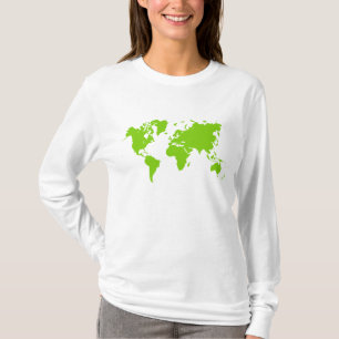 T-shirts Mapa do mundo - verde de Marciano