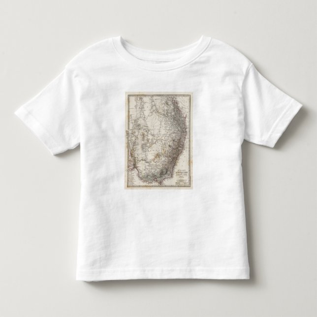 T-shirts Mapa do sudeste de Austrália (Frente)