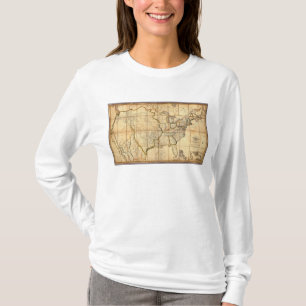 T-shirts Mapa dos Estados Unidos 3